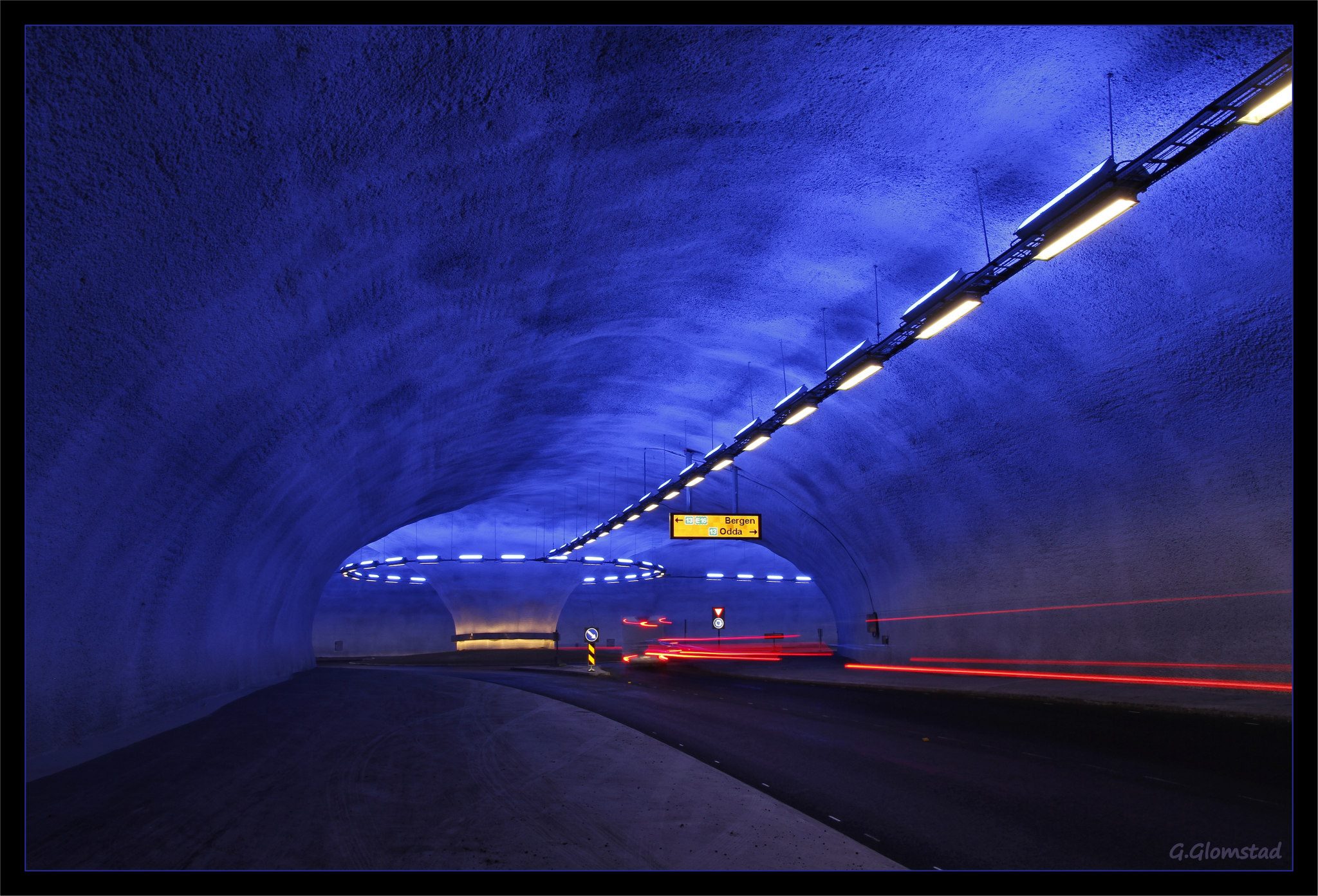 The Bu Tunnel connecting to the Hardanger Bridge. -© Geir Glomstad