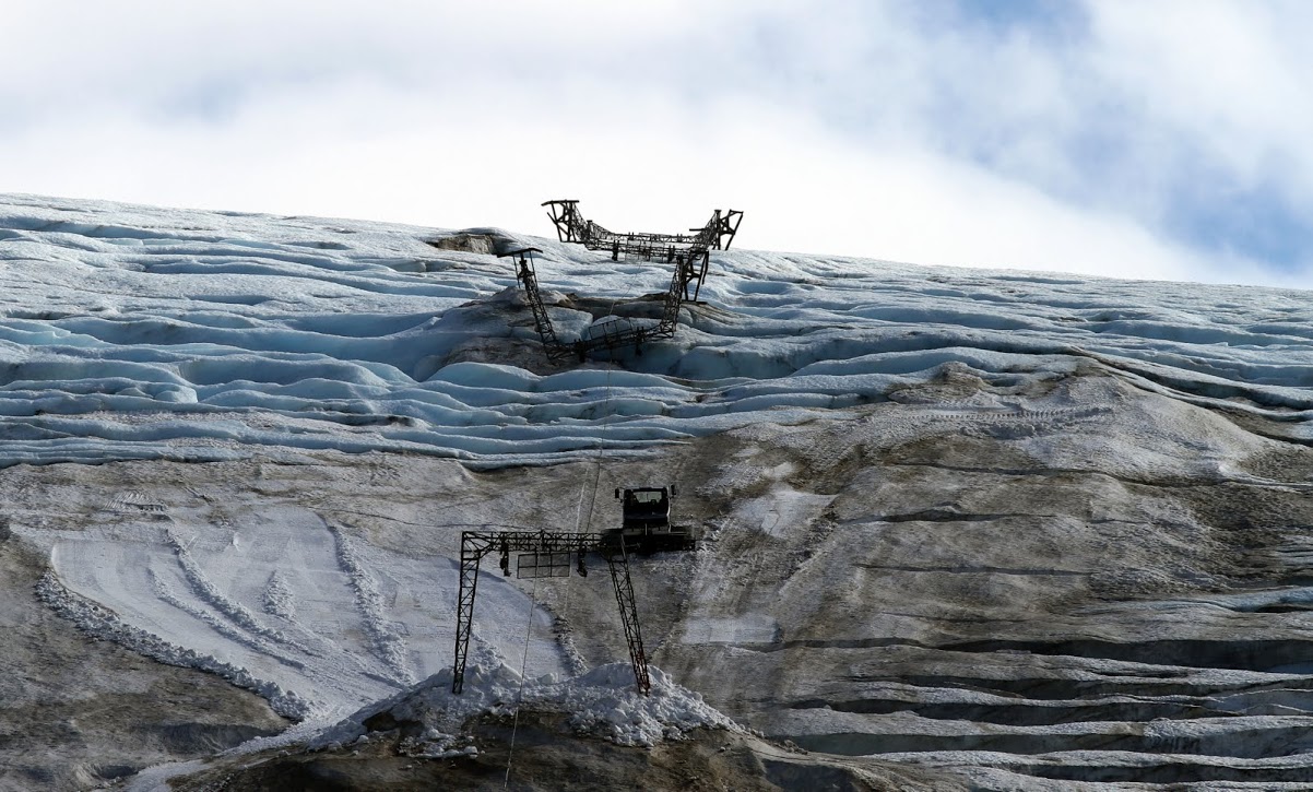 Blue ice when skiing season comes to an end.  © Jan Petter Svendal