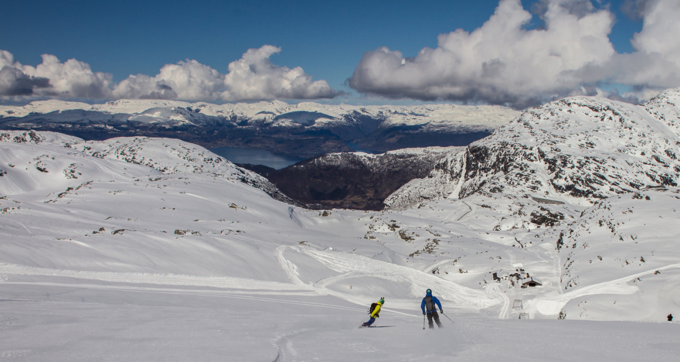 Alpine skiing facility, looking toward the Hardangerfjord.  © Jan Petter Svendal