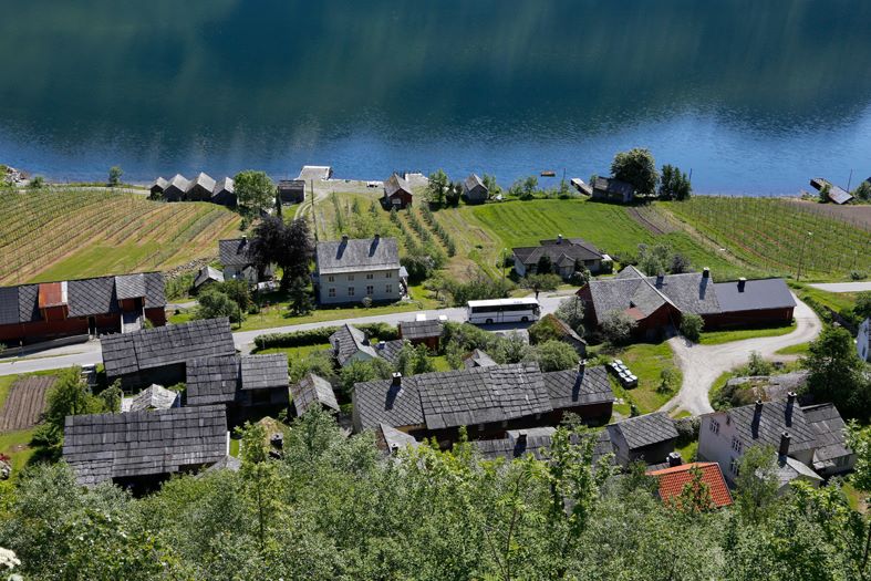 Agatunet sett ovanfrå.  © Arvid Aga. 