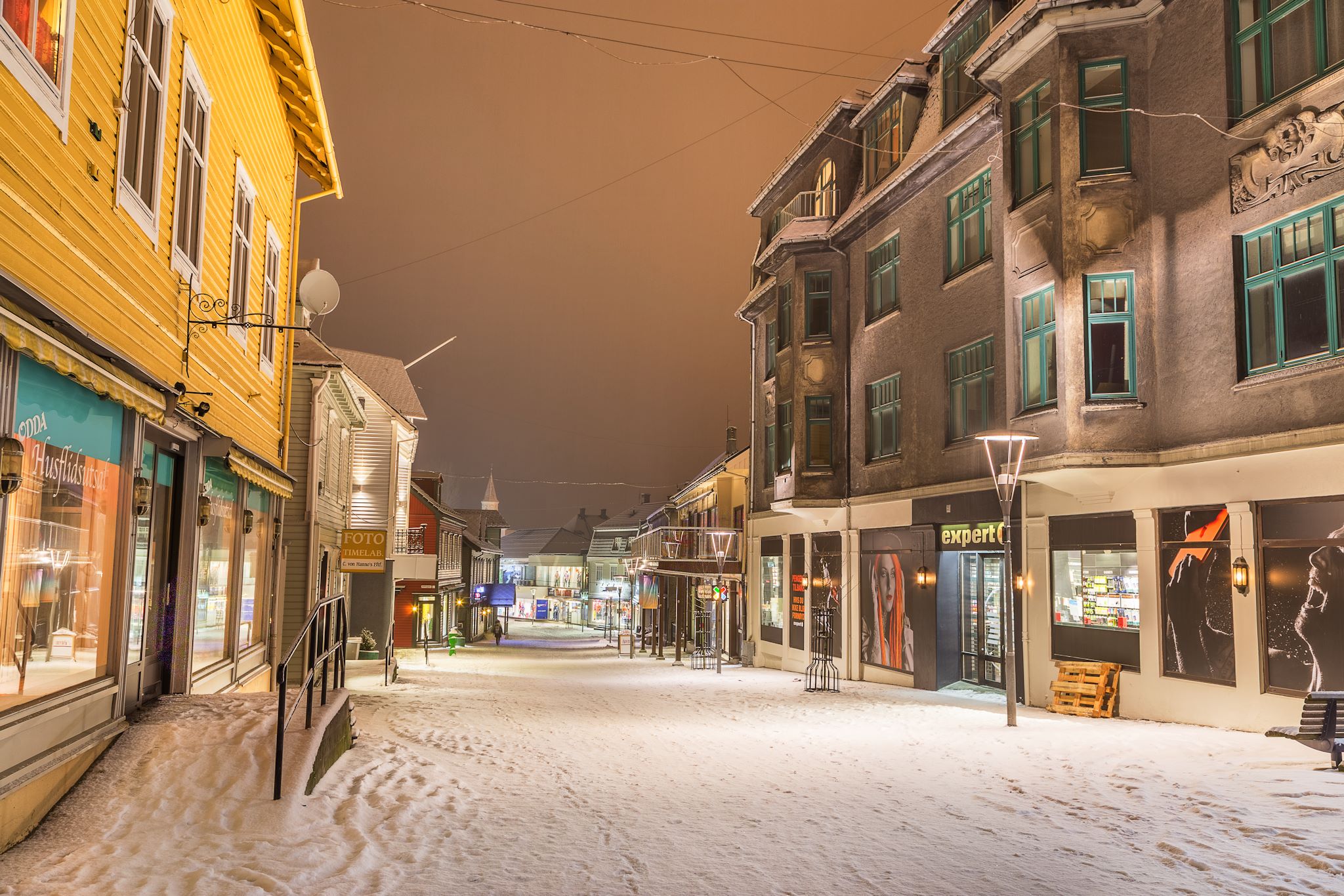 The pedestrian area. © Terje Lægreid