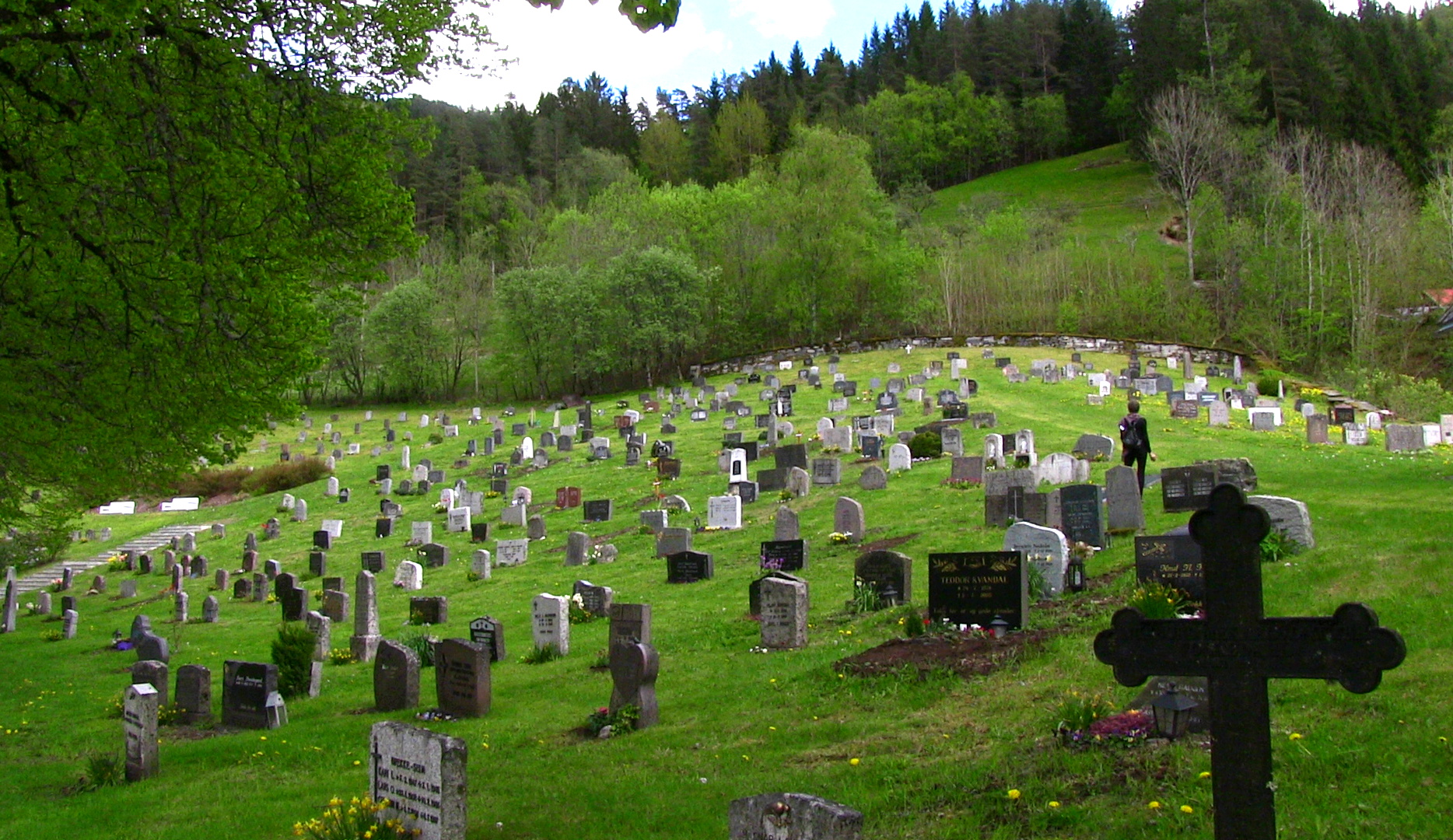 Kyrkjegarden i Granvin.  © Anne Gullbjørg Digranes